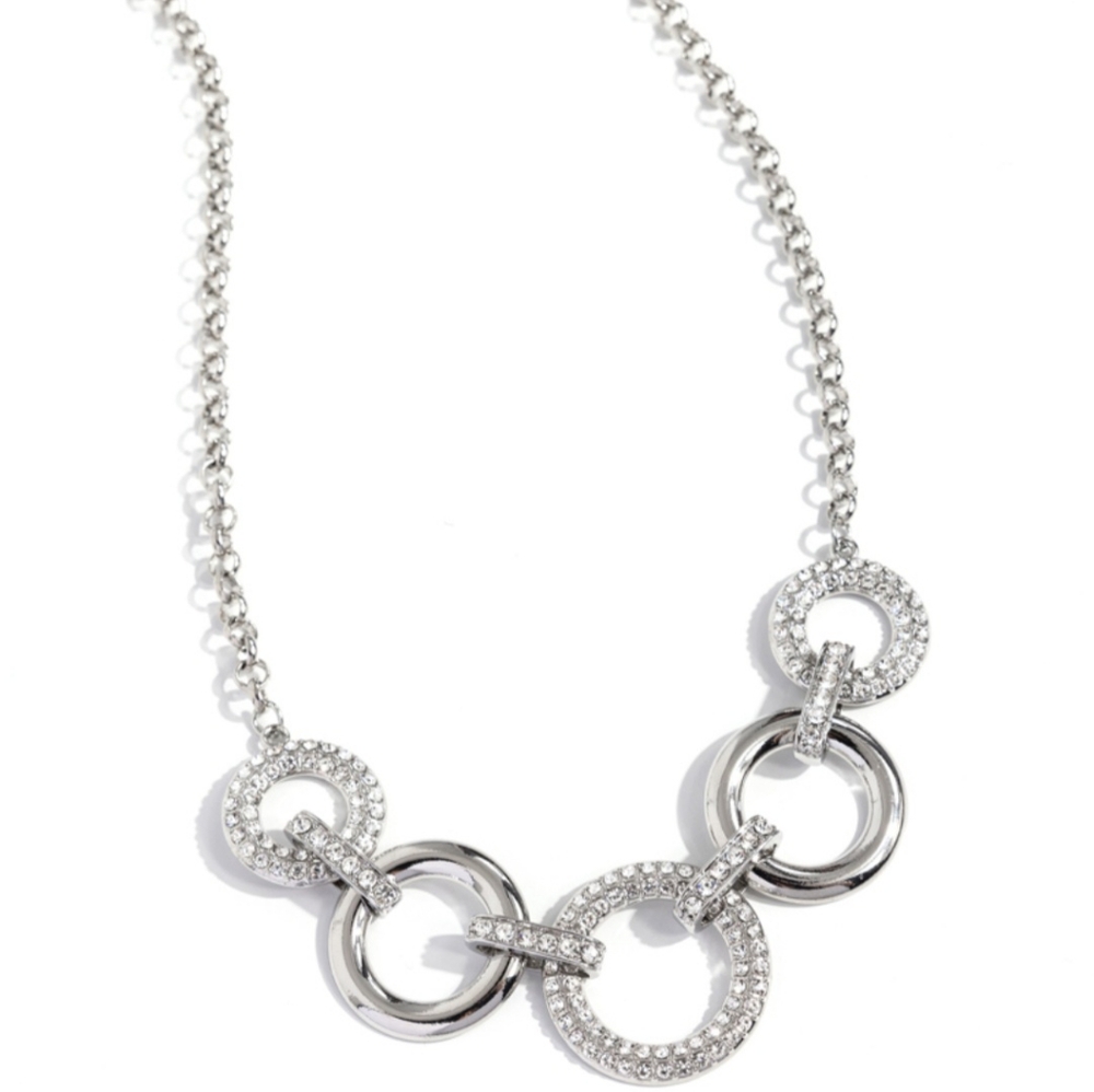 White gold necklace